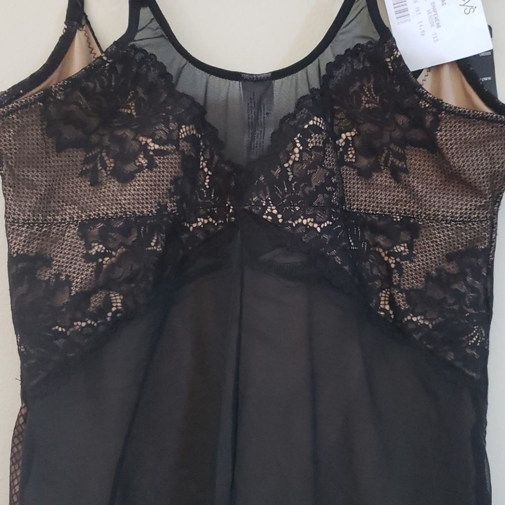 Maidenform Black Lace Wear Your Own Bra Body Shaper NWT (Size L) - Picture 8 of 8